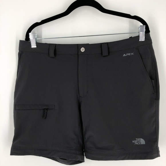 The North Face Apex Shorts Womens 12 Charcoal Gray 6.5 Inch Hiking‎ Gorpcore - Picture 1 of 15